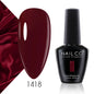 Verniz Gel NAILCO 15ml Série Vermelho Escuro – Cores Glitter UV Manicure Profissional Semi-Permanente