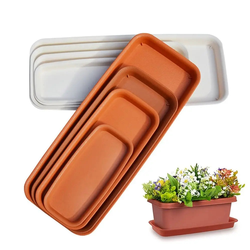 Bandeja Coletora para Vasos | Retangular em Plástico para Interior e Exterior