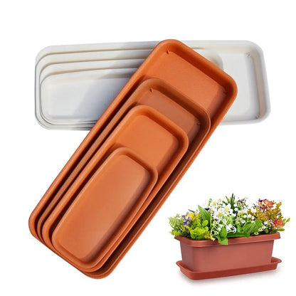 Bandeja Coletora para Vasos | Retangular em Plástico para Interior e Exterior