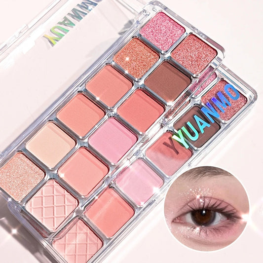 Paleta Sombras 12 Cores Brilho Perolado Glitter – Espetáculos Palco Iluminador Castanho Coral Rosa Roxo Maquilhagem