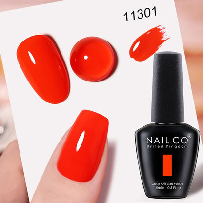 Verniz Gel NAILCO 15ml UV/LED Sem Hema/TPO – Base e Top Coat Profissional Semi-Permanente