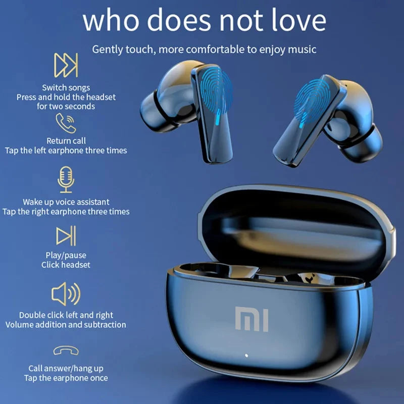 Xiaomi True Wireless Earbuds com Estojo Flip - Auriculares Bluetooth à Prova d'Água para Desporto