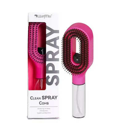 Pente Spray 2-em-1 com Massagem de Couro Cabeludo | Cabelo Húmido e Seco, Antiestático