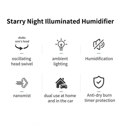 Difusor Aromas 150ml Efeito Chama - Humidificador Ultrassónico Comando Distância Desligamento Automático