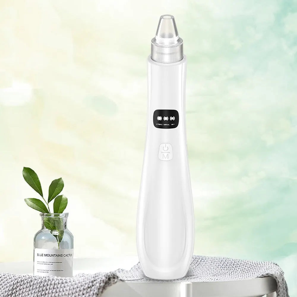 Máquina de Limpeza Facial com Vácuo | 3 Modos de Sução, Remove Cravos e Pele Morta