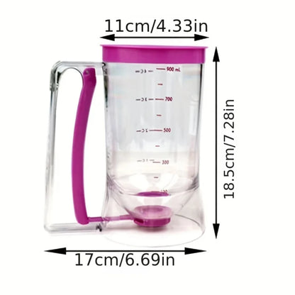 Doseador de Massa Graduado 900ml | Para Panquecas e Bolos