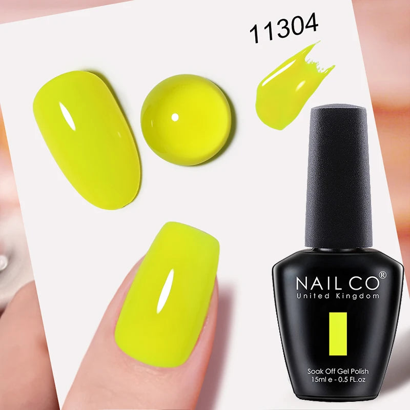 Verniz Gel NAILCO 15ml UV/LED Sem Hema/TPO – Base e Top Coat Profissional Semi-Permanente