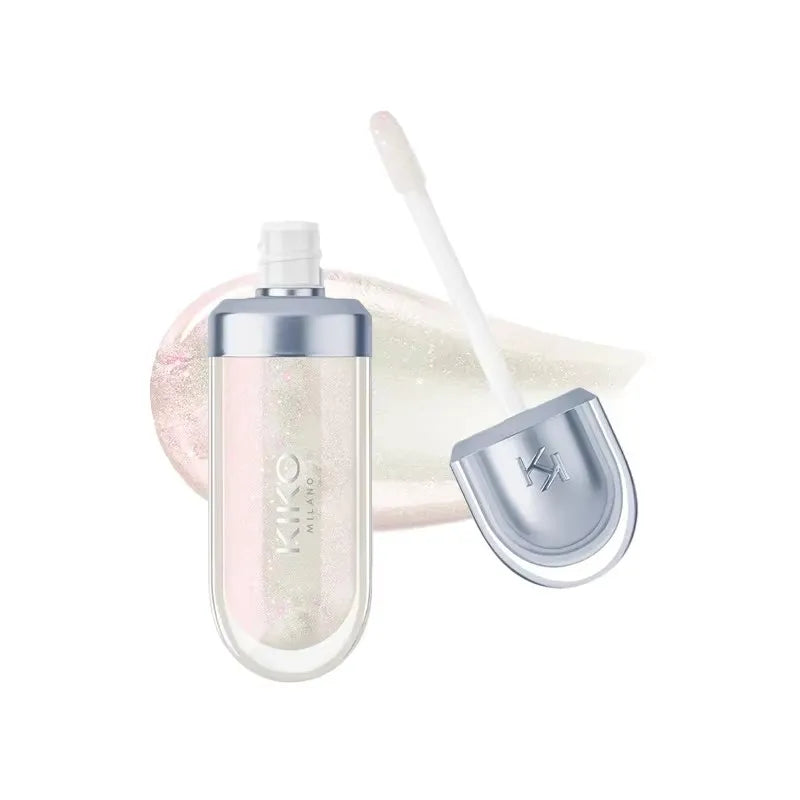Gloss Labial KIKO 3D Hydra Espelho – Brilho Shimmer Hidratante Perolado Volumizador Não Transfere