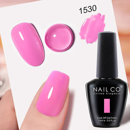 Verniz Gel NAILCO 15ml UV/LED Sem Hema/TPO – Base e Top Coat Profissional Semi-Permanente