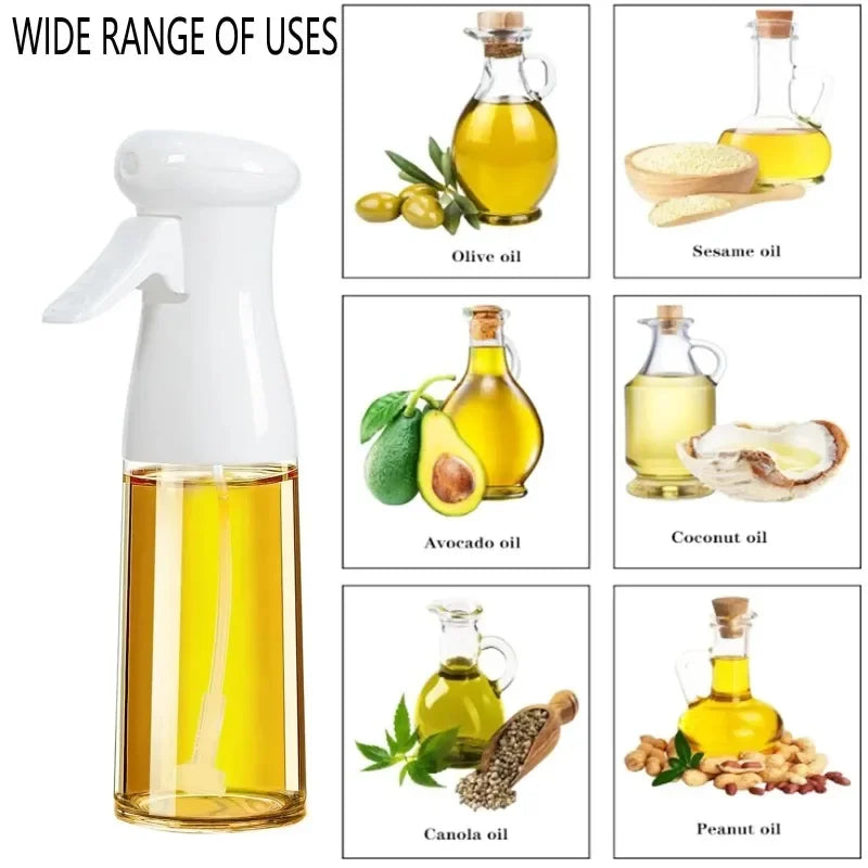 Spray de Óleo para Cozinha - Pulverizador Dispensador Azeite Reutilizável Grau Alimentar Vinagre