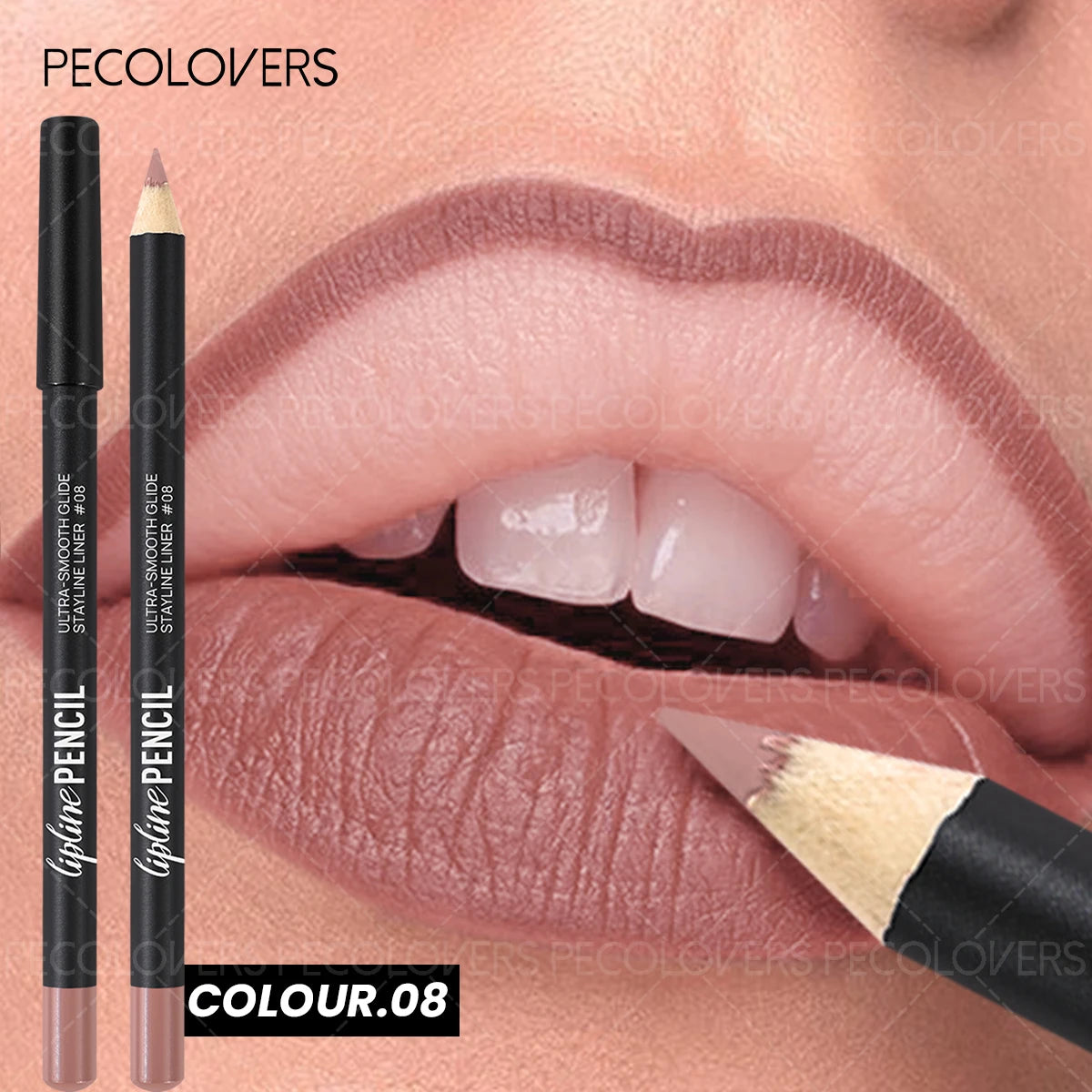 Lápis Labial 2 em 1 Mate – Longa Duração À Prova de Água Tom Pumpkin Spice Cores Ricas Natal