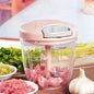 Picador Alho Manual 500/900ml Rotativo - Triturador Cebola Vegetais Carne Acessório Cozinha