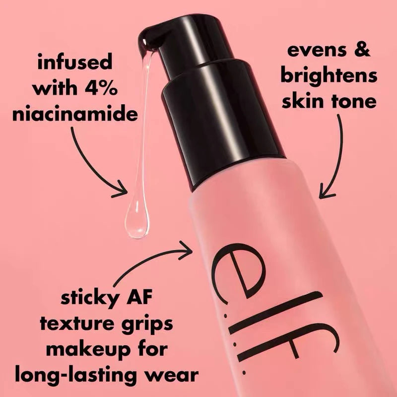 ELF Power Grip Primer Base Facial Hidratante em Gel - Fixação Maquilhagem Longa Duração Textura Perfeita
