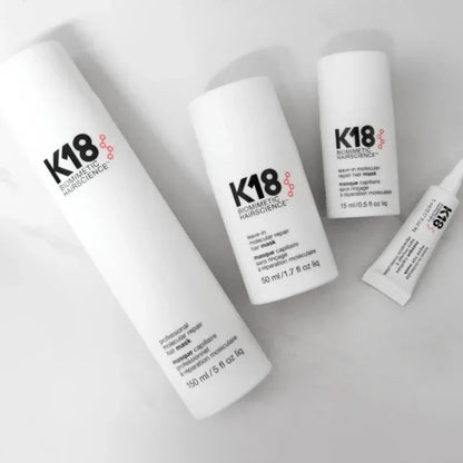 Máscara Capilar K18 Leave-In Reparação Molecular – Tratamento de Queratina para Cabelo Macio e Saudável