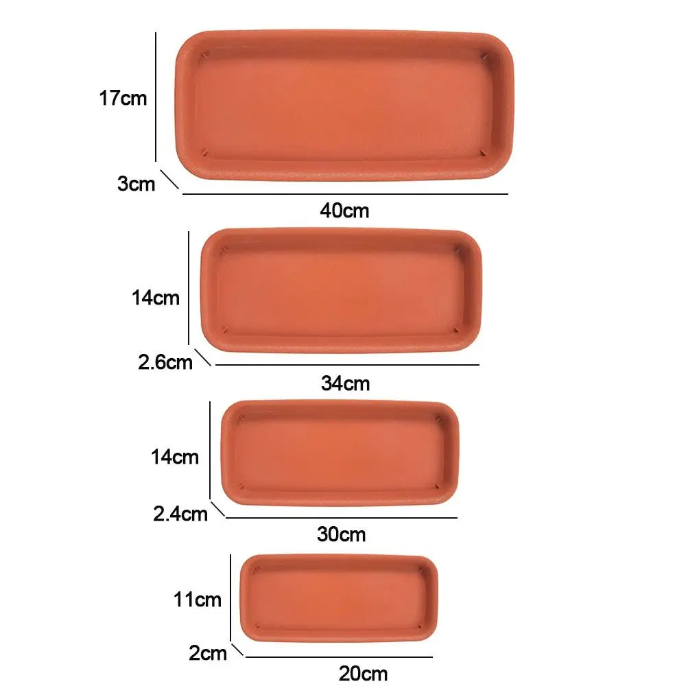 Bandeja Coletora para Vasos | Retangular em Plástico para Interior e Exterior
