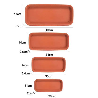 Bandeja Coletora para Vasos | Retangular em Plástico para Interior e Exterior