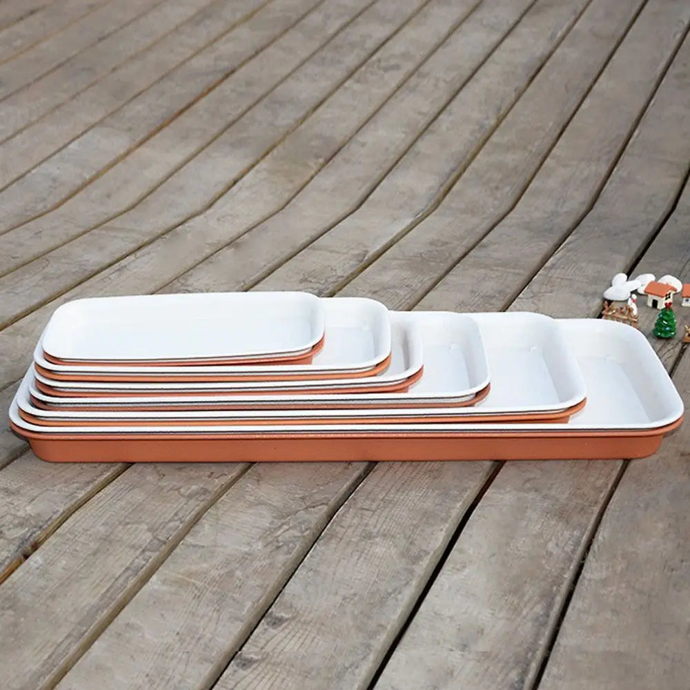 Bandeja Coletora para Vasos | Retangular em Plástico para Interior e Exterior