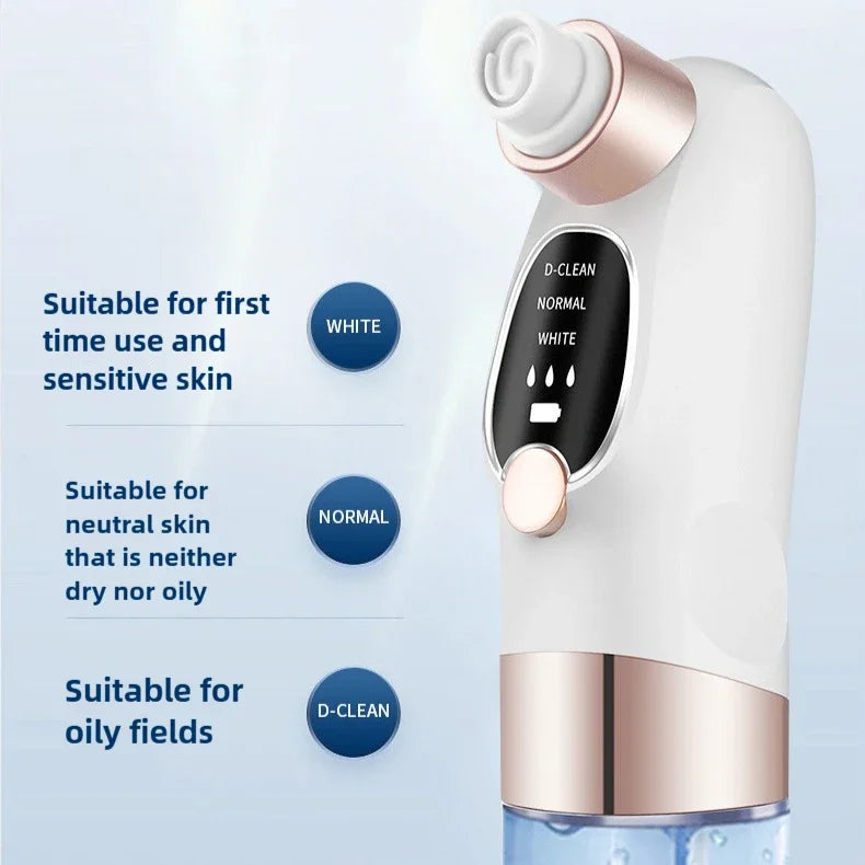 Aspirador de Poros Elétrico USB | Remove Cravos e Acne com Sução Recarregável