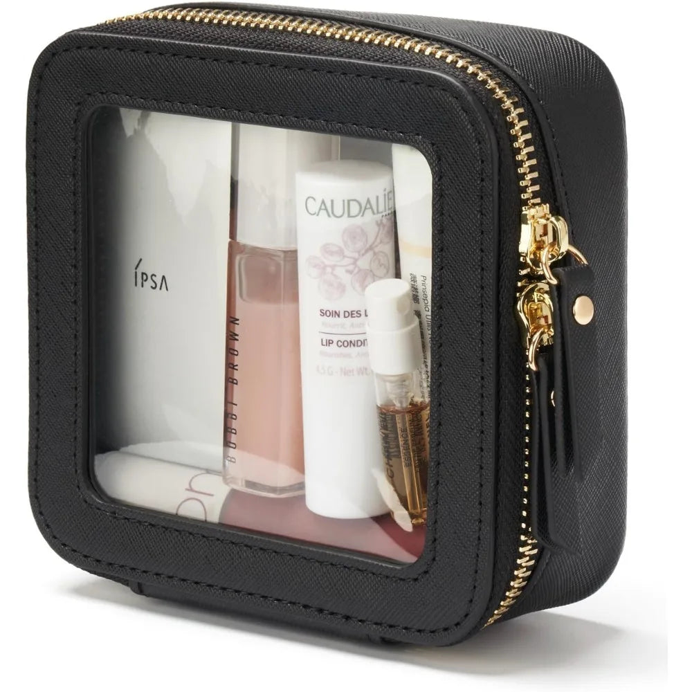 Bolsa Cosmética Mini Transparente | Necessaire de Viagem Impermeável