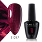 Verniz Gel NAILCO 15ml Série Vermelho Escuro – Cores Glitter UV Manicure Profissional Semi-Permanente