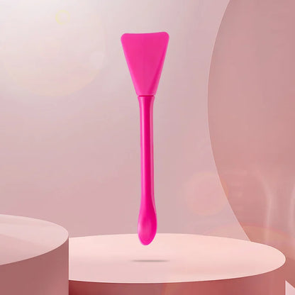 Pincel de Máscara Facial 2 em 1 com Duas Pontas – Silicone + Espátula | Ideal para Máscaras em Bastão, Máscaras de Lama e Produtos de Skincare