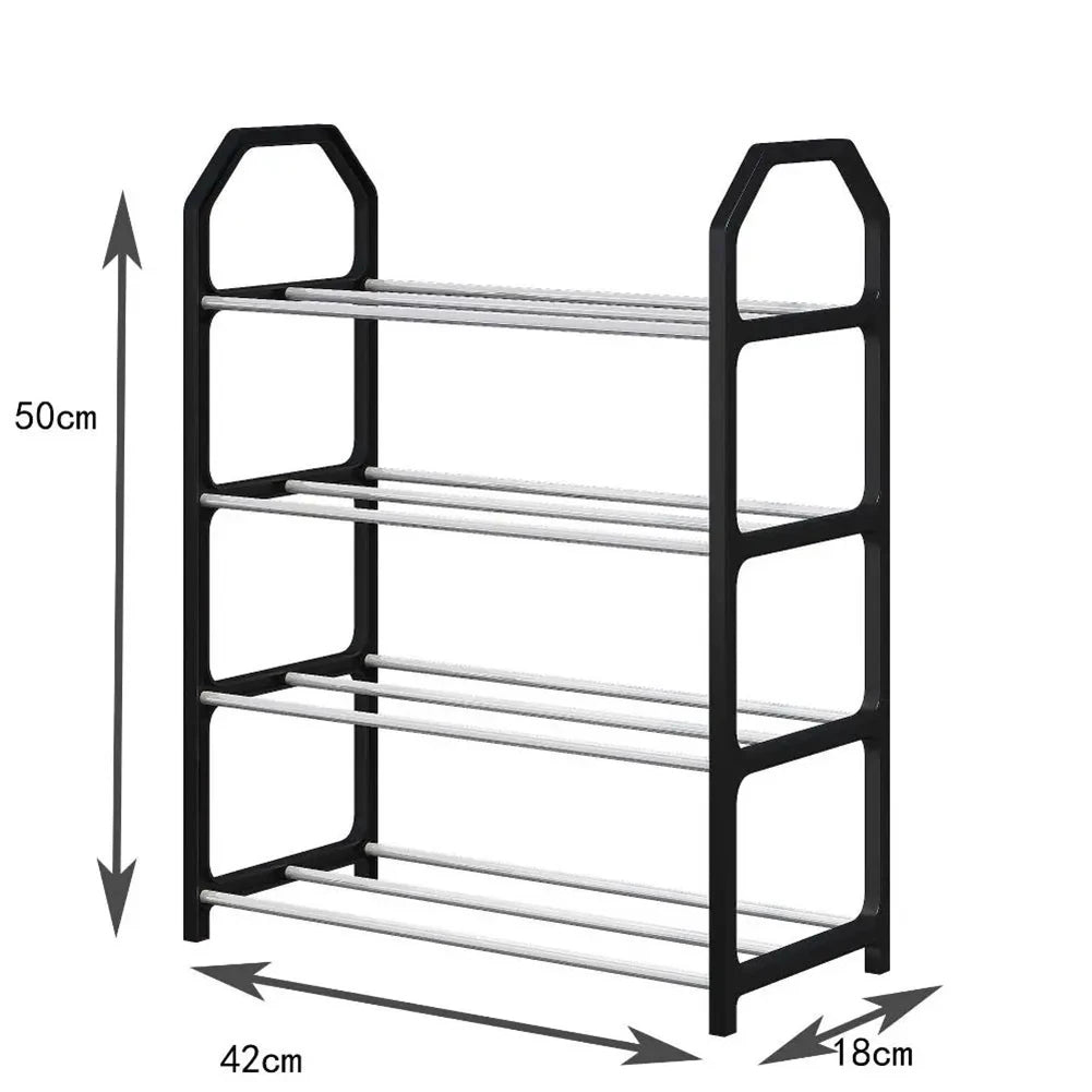 Sapateira Metálica de Múltiplos Níveis 50x42x18cm - Organizador de Sapatos para Sala e Quarto