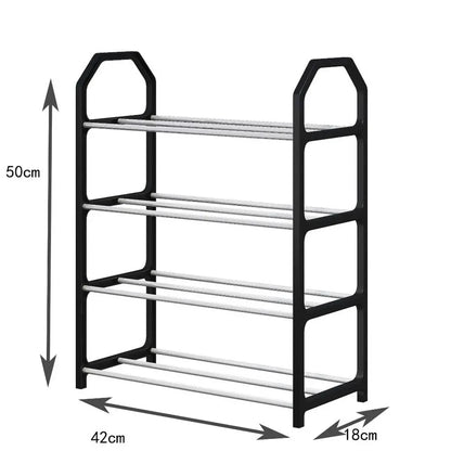 Sapateira Metálica de Múltiplos Níveis 50x42x18cm - Organizador de Sapatos para Sala e Quarto