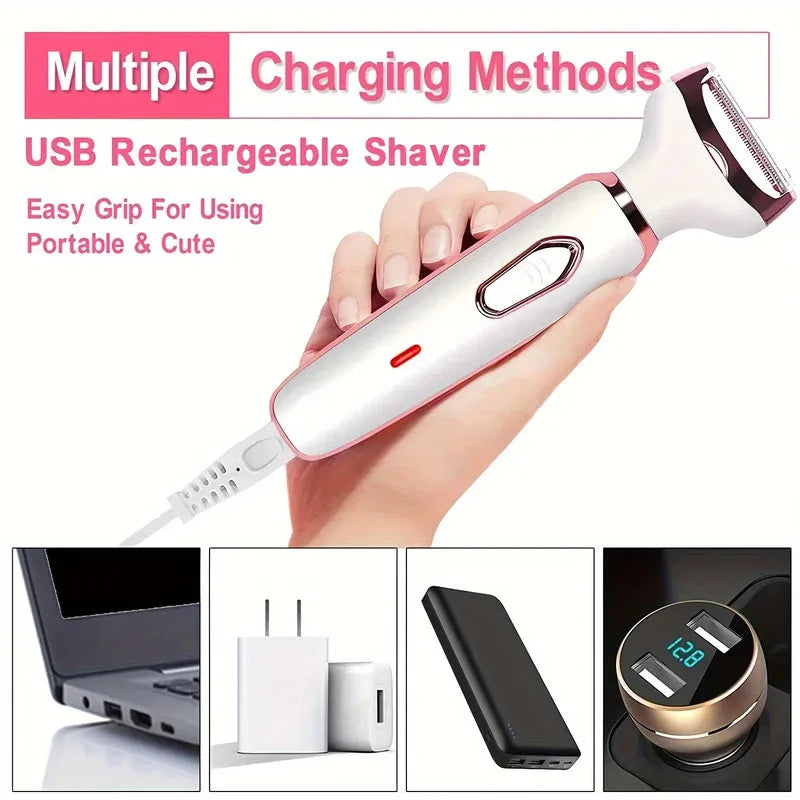 Depilador Elétrico 4 em 1 USB