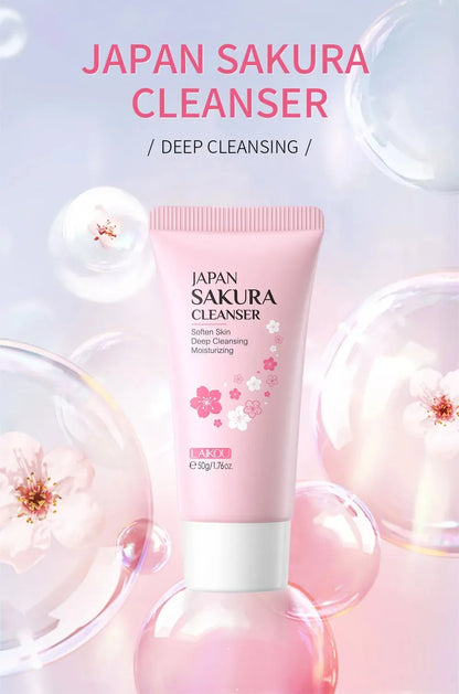 Espuma de Limpeza LAIKOU 50g | Remove Pontos Negros e Controla Oleosidade