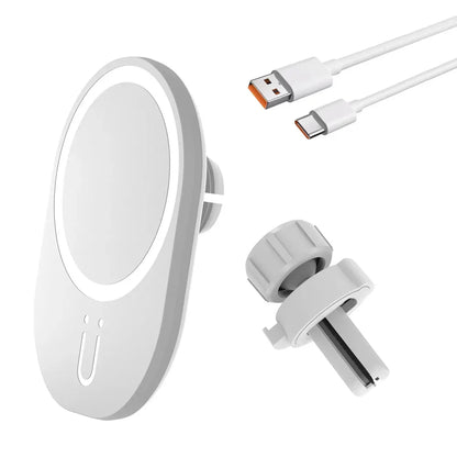 Carregador Magnético Sem Fio para Carro MagSafe | Suporte e Carregamento Simultâneo