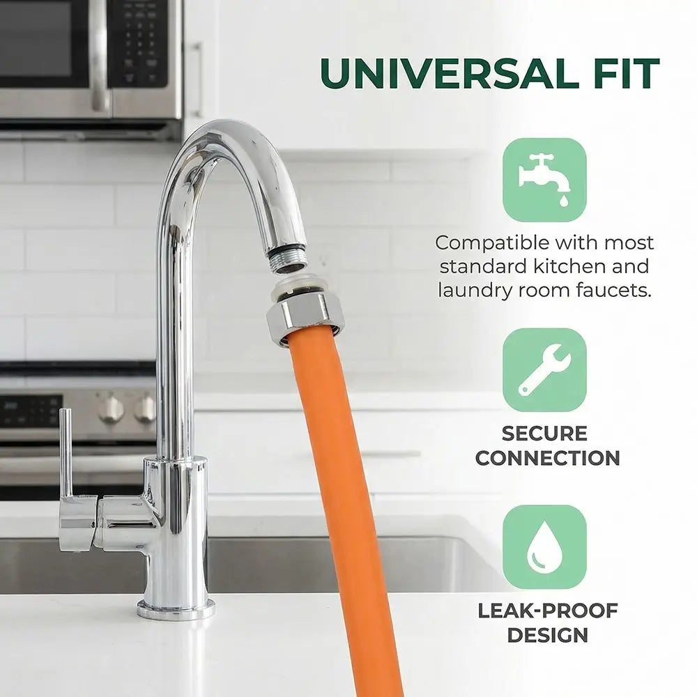 Extensor Torneira Flexível 360º Silicone - Tubo Alongador Rotável | 20/30/50cm