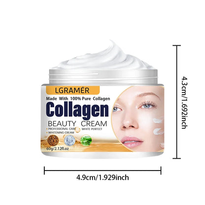 Creme Anti-Rugas Facial e Olhos | Lifting Colágeno Coreano Nutritivo e Reparador
