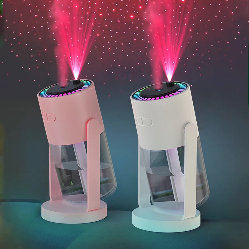 Difusor Aromas 150ml Efeito Chama - Humidificador Ultrassónico Comando Distância Desligamento Automático