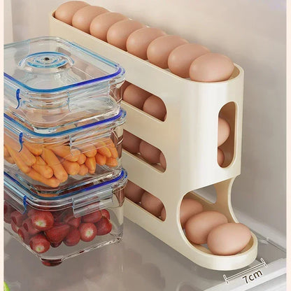 Caixa Organizadora de Ovos para Frigorífico | 2-4 Camadas com Deslize Automático
