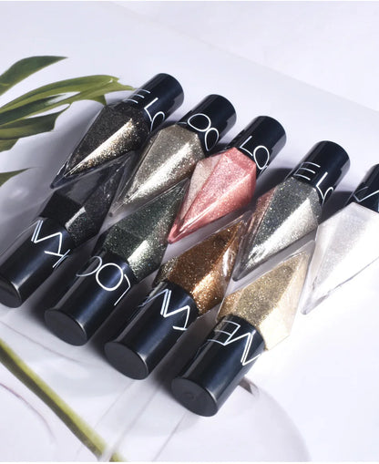 Delineador Líquido Diamante Brilhante – Pérola Iridescente Secagem Rápida À Prova de Água Não Borra Maquilhagem Olhos