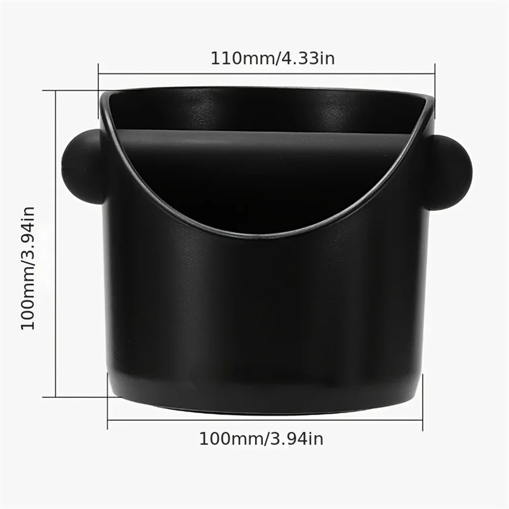 Caixa Desperdício Café Knock Box Antiaderente - Recipiente Borras Espresso Profissional