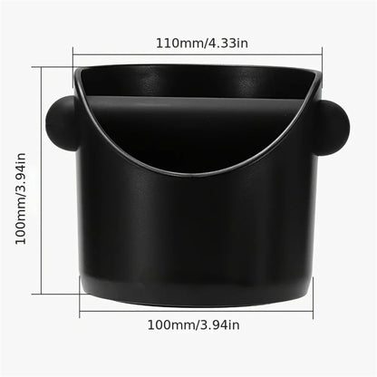 Caixa Desperdício Café Knock Box Antiaderente - Recipiente Borras Espresso Profissional