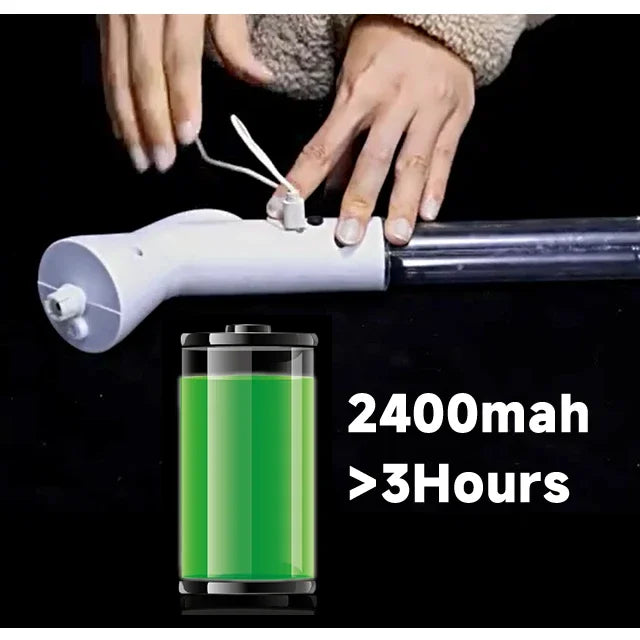 Escova Elétrica Limpeza 7-em-1 Sem Fios - 5000mAh IPX6 Extensível | Casa de Banho Cozinha