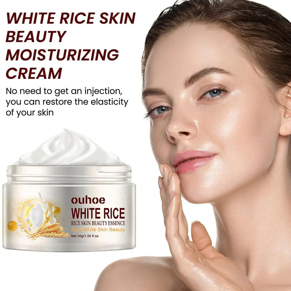 Creme Facial Arroz Branco 1/2/3 Unidades | Essência Iluminadora e Hidratante Leve