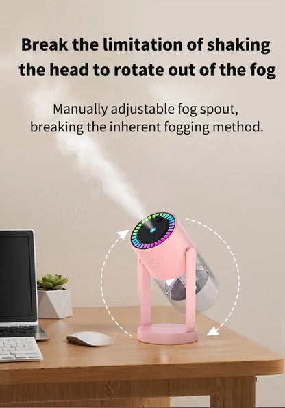 Difusor Aromas 150ml Efeito Chama - Humidificador Ultrassónico Comando Distância Desligamento Automático