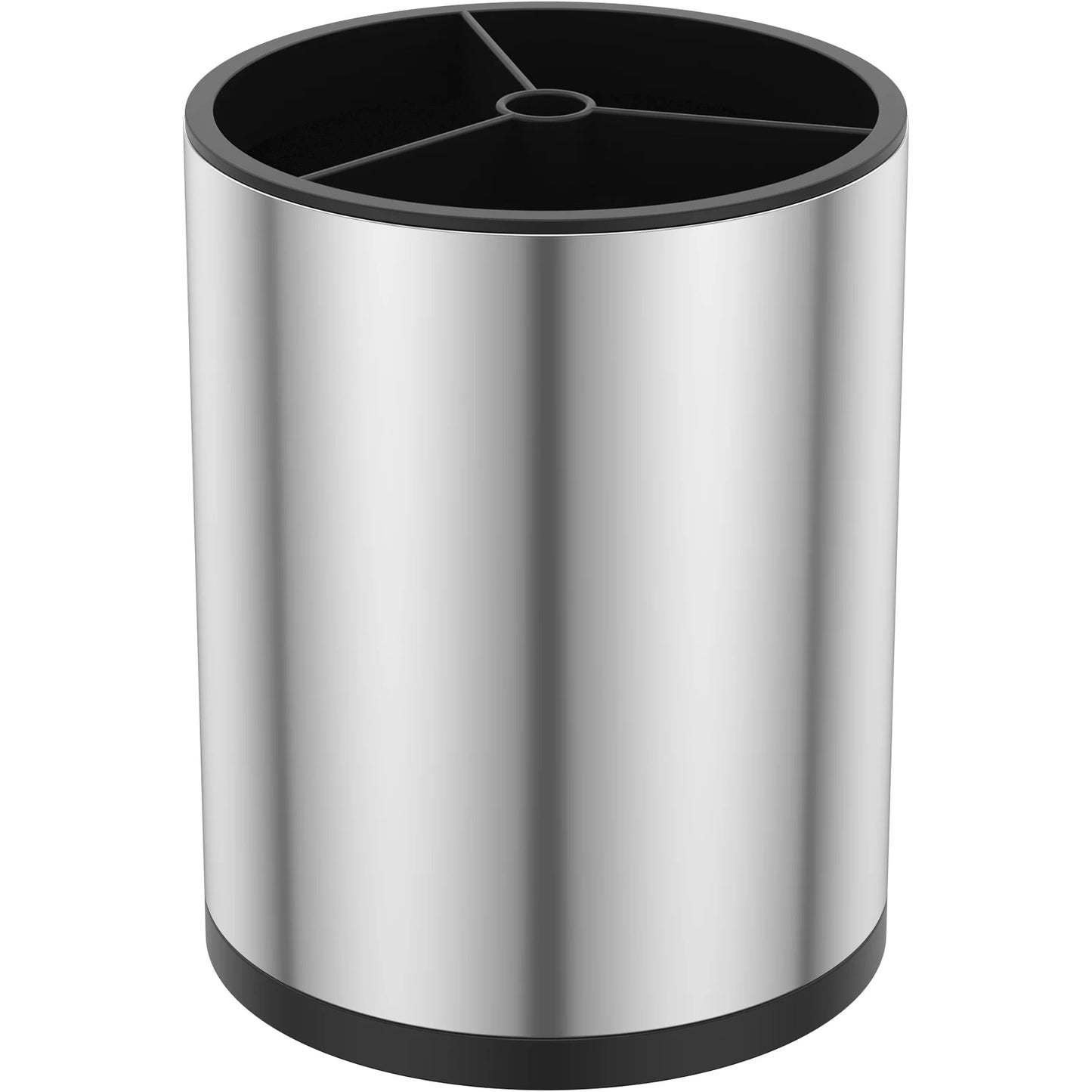 Suporte Talheres Rotativo 360º em Inox – Escorredor Pauzinhos Colheres Garfos | Organização Cozinha