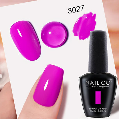 Verniz Gel NAILCO 15ml UV/LED Sem Hema/TPO – Base e Top Coat Profissional Semi-Permanente
