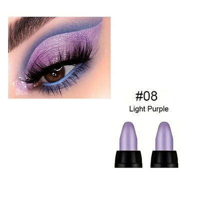 Delineador Perlado 16 Cores com Glitter Impermeável