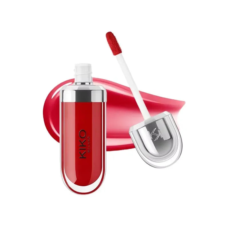 Gloss Labial KIKO 3D Hydra Espelho – Brilho Shimmer Hidratante Perolado Volumizador Não Transfere