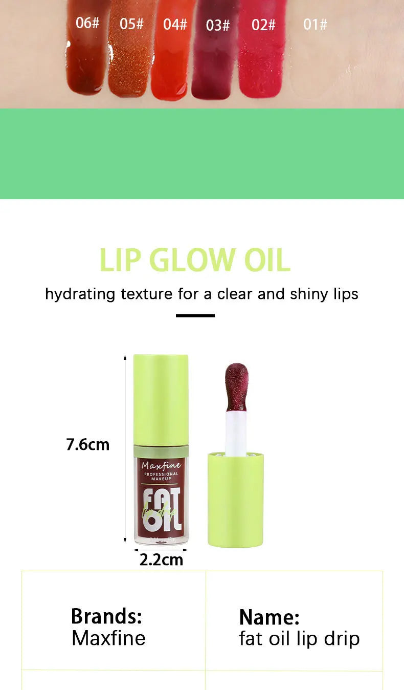 Gloss Labial Impermeável Hidratante Longa Duração - Líquido Não Transfere Embalagem Verde