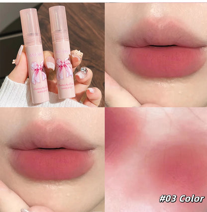 Conjunto de Batons Mate 6 Peças | Kit Veludo Nude com Blush e Colar Presente
