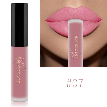 Batom Líquido Matte 34 Cores | À Prova d'Água para Lábios Perfeitos
