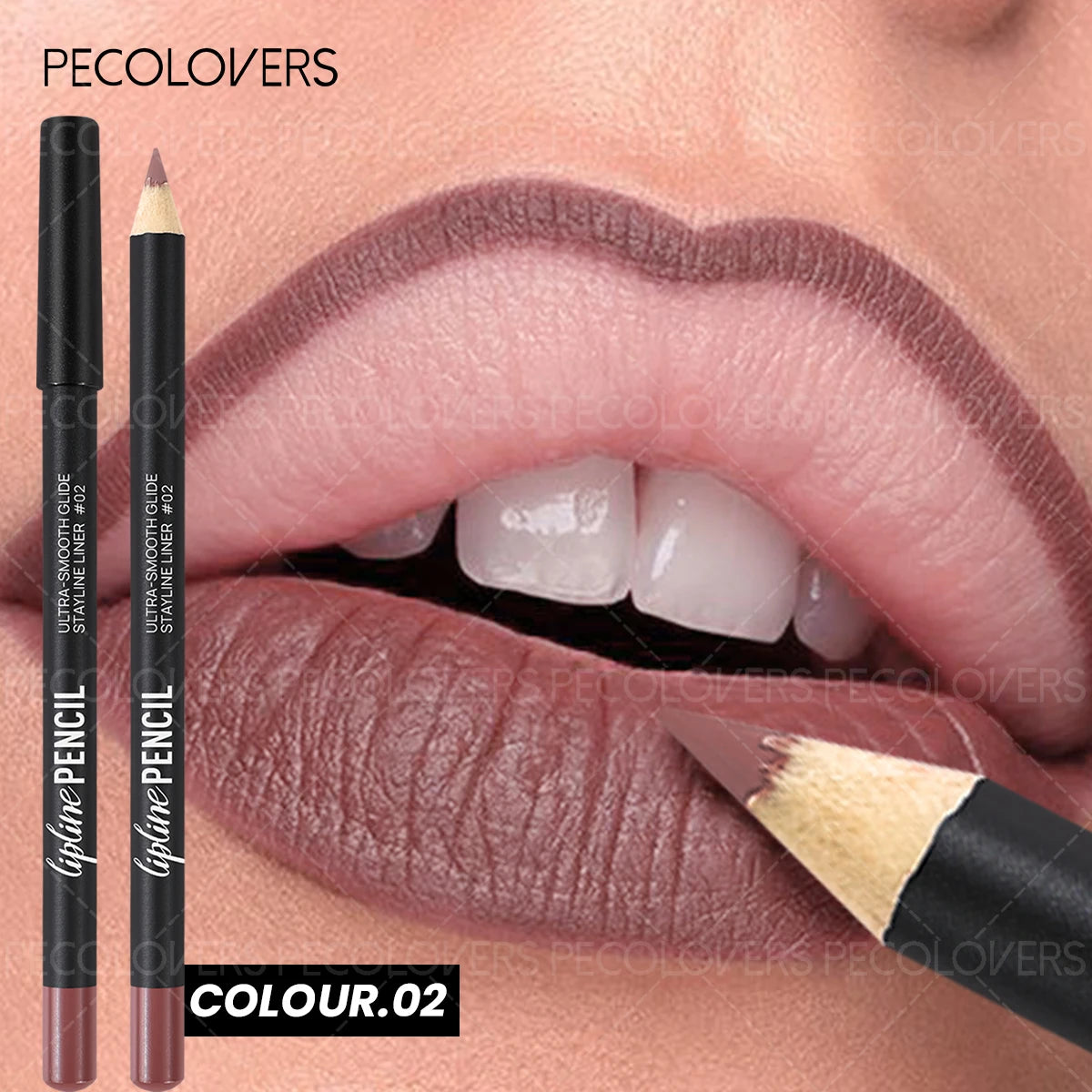 Lápis Labial 2 em 1 Mate – Longa Duração À Prova de Água Tom Pumpkin Spice Cores Ricas Natal