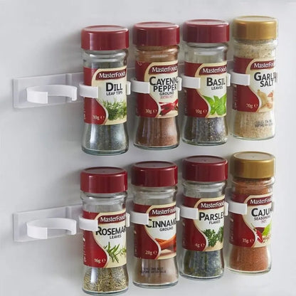 Suporte de Parede para Especiarias e Temperos - 2 Peças Cinza