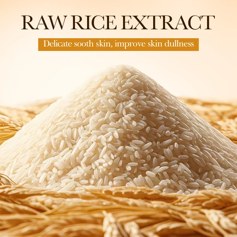 Conjunto de Cuidados de Pele BIOAQUA Rice | Limpeza, Tónico, Essência e Creme Iluminador
